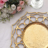 Floral Cutout Plastic Charger Plates