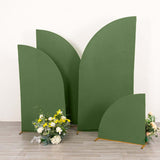 Matte Olive Green Spandex Backdrop Stand Cover