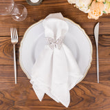 Elevate Your Table with Silver Metal Butterfly Napkin Rings